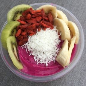 Gluten-free pitaya bowl from Rock n' Juice